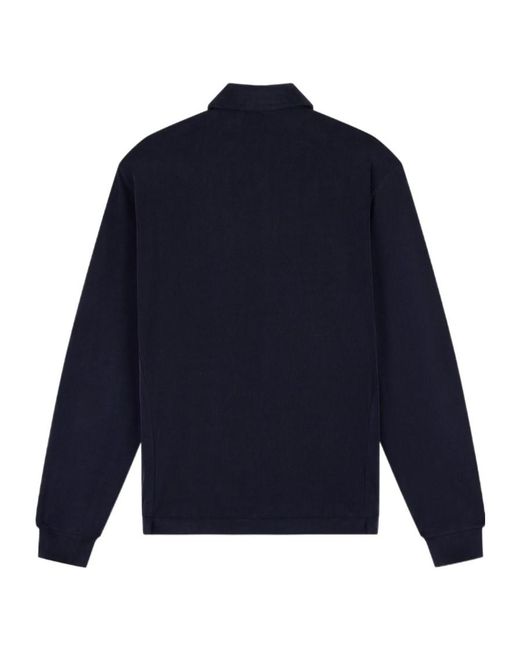 Giorgio Armani Blue Zip-Up Collar Jacket for men