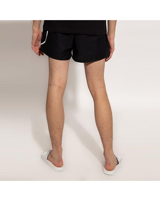 Moschino Black Logo Detail Shorts for men