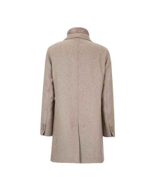 Herno Natural Long-Sleeved Coat for men