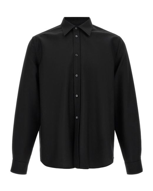 Jil Sander Black 240 Classic Collar Shirt for men