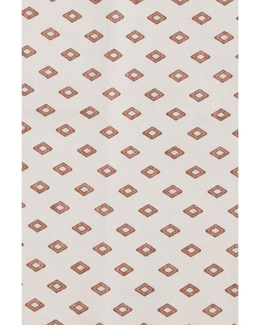 Brunello Cucinelli White Silk Scarf for men