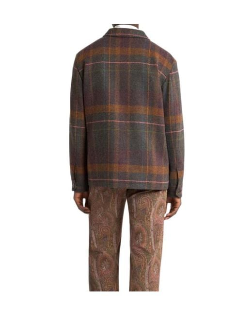Etro Brown Shacket for men