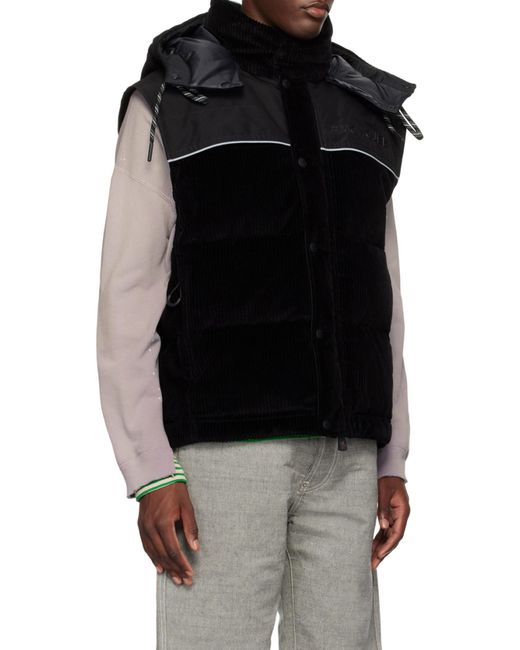 Moncler Black Grenoble Hooded Down Jacket for men