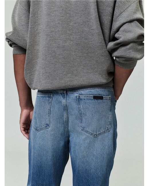 Fear Of God Blue Logo-Patch Jeans for men