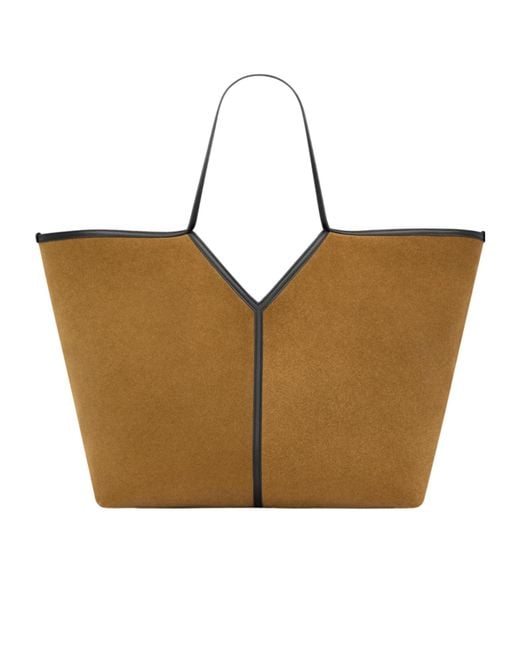 Saint Laurent Brown Double-Handled Handbag