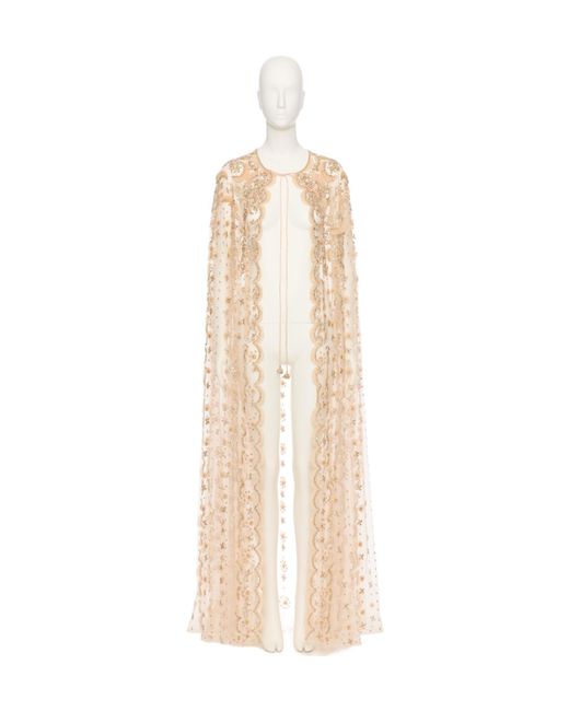 Valentino White Translucent Cloak