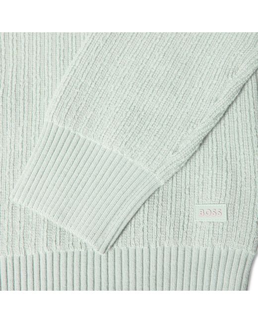 Boss Green High-Neck Long-Sleeve Knit Sweater for men