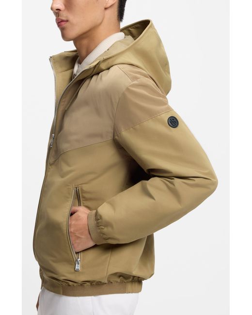 Boss Natural Boss Zip-Up Hooded Jacket for men