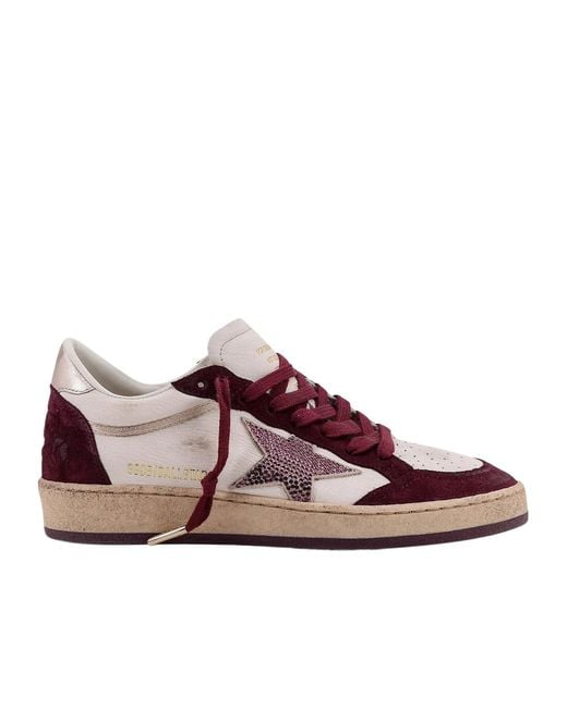 Golden Goose Deluxe Brand Brown Ballstar Lace-Up Sneakers