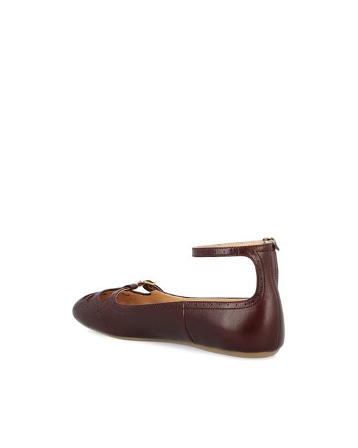 Chloé Brown Chloé Misty Ballet Flats