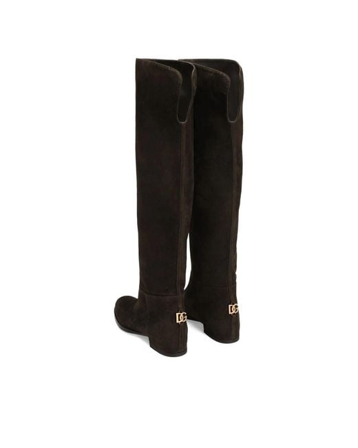 Dolce & Gabbana Black Dolce & Gabbana Leather Boots