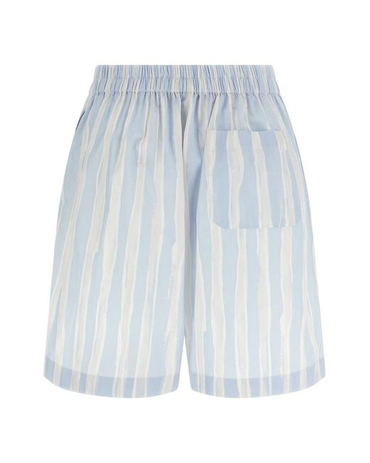Jacquemus Blue The Caleçon Striped Shorts for men