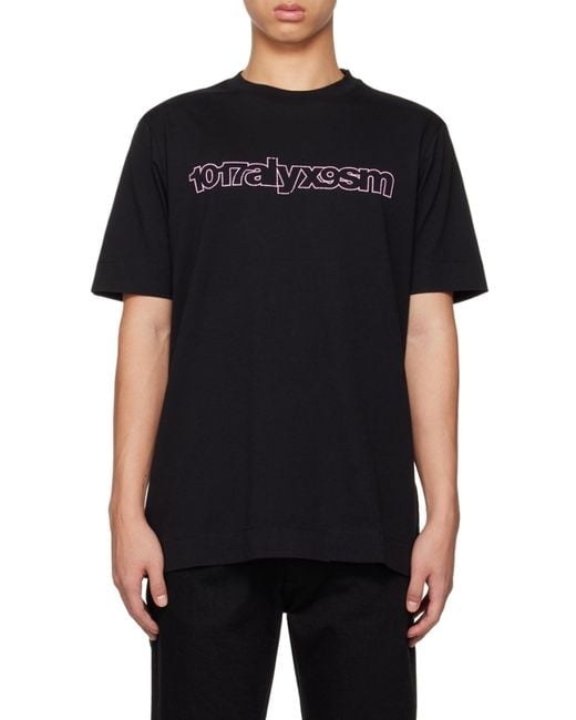 1017 ALYX 9SM Black T-Shirt With Round Neck for men