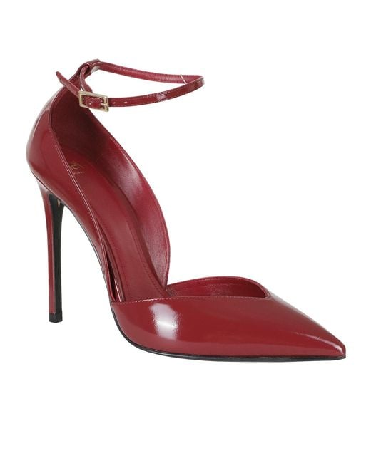 ALEVI Red Pointed-Toe High Heels