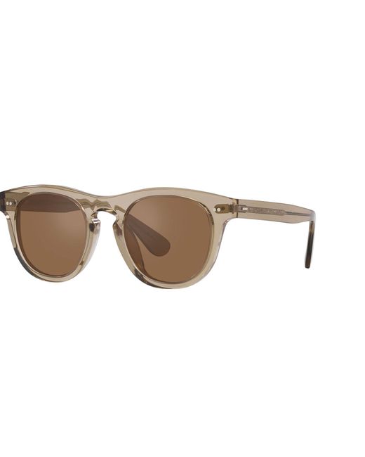 Oliver Peoples Brown Logo Sunglasses for men