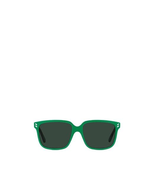 Stella McCartney Green Eyewear Square Frame Sunglasses