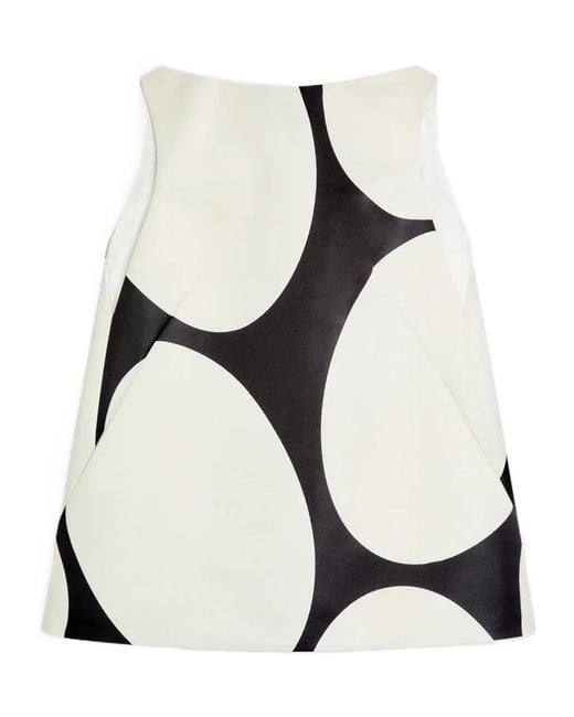 Dries Van Noten White Printed Mini Dress