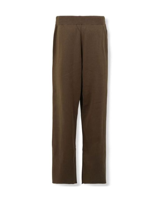 Entire studios Brown Elasticated Straight-Leg Pants