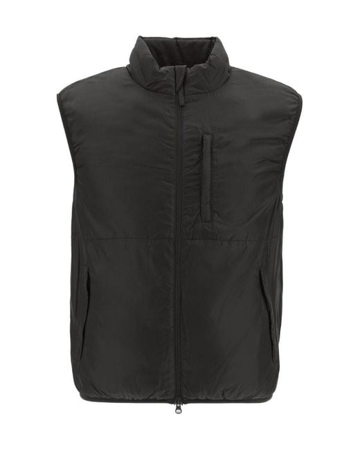 Aspesi Black Jil Zip-Up Gilet for men