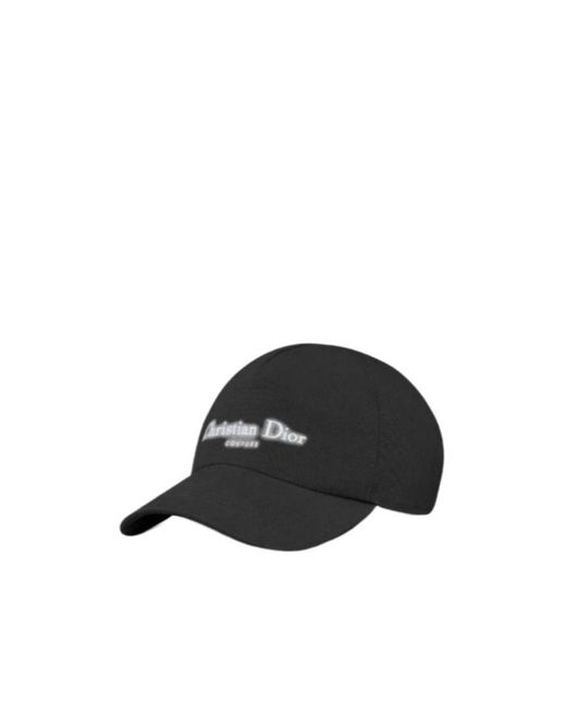 Dior Black Homme Logo Printed Baseball Cap for men