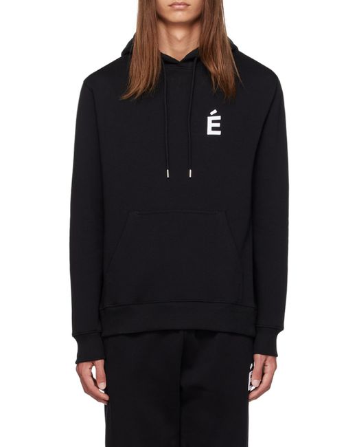 Etudes Studio Blue Logo-Print Pullover Hoodie for men