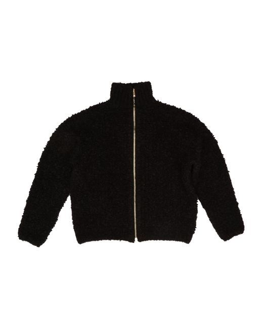 Max Mara Black Studio Oggetti Zip-Up Cardigan
