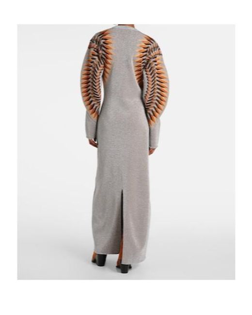 Rabanne Multicolor Lamé Jacquard Maxi Dress
