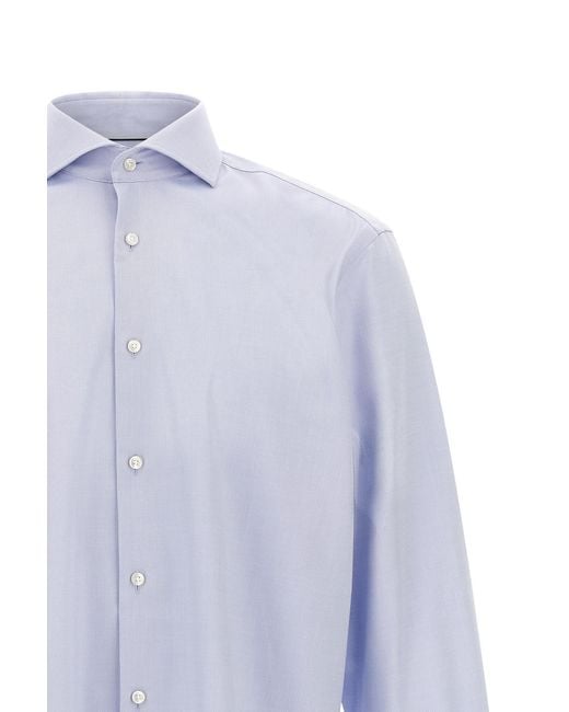 Boss Blue Long-Sleeved Shirt for men