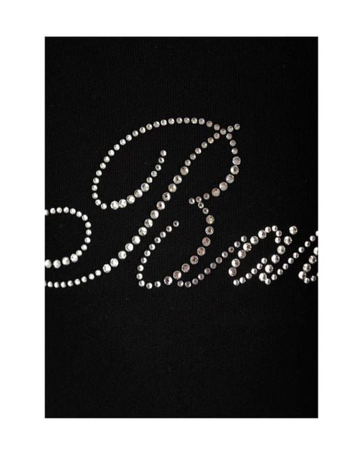 Balenciaga Black Logo Embellished Crewneck T-Shirt