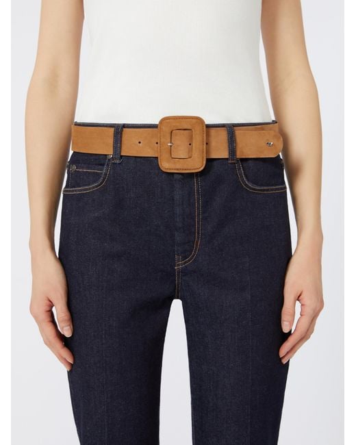 Weekend by Maxmara Brown Suede Belt