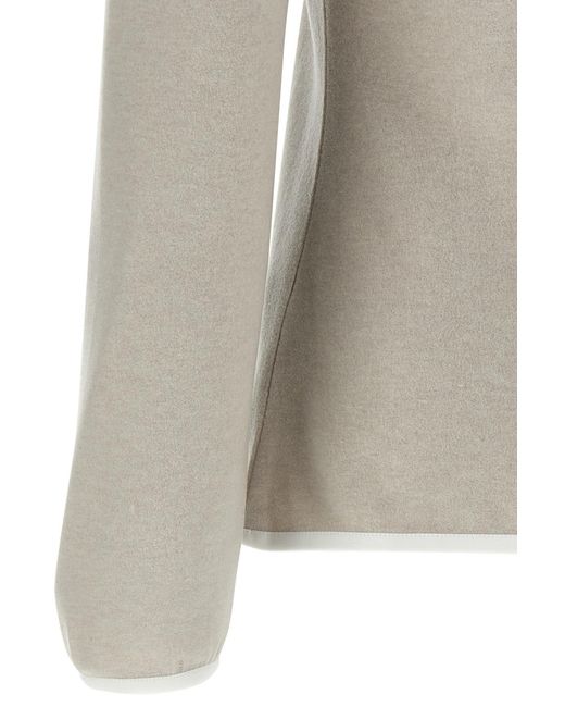Brunello Cucinelli Gray Half-Zip Sweater