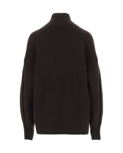 Carven Black Long-Sleeved Sweater