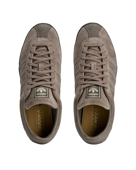 Adidas Brown Solid Low-Top Trainers for men