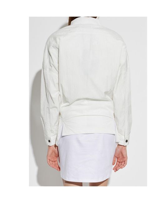 IRO White Long-Sleeved Casual Jacket