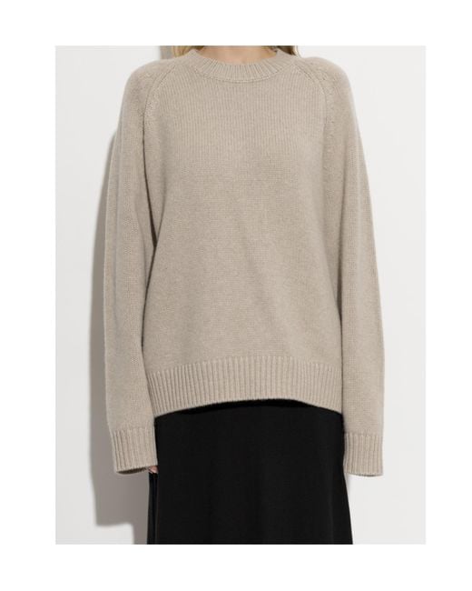 Lisa Yang White Anine Crewneck Jumper
