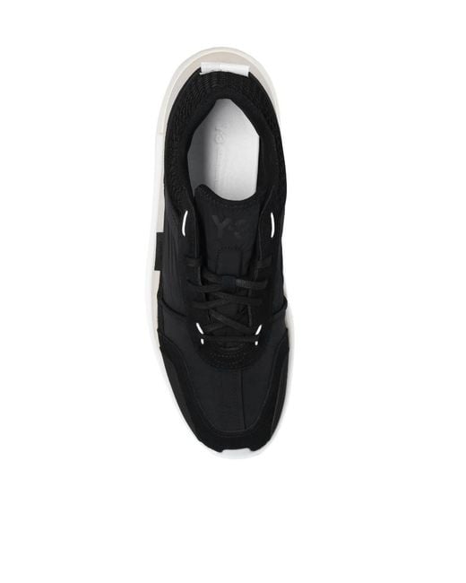 Y-3 Black Ajatu Run Lace-Up Sneakers for men