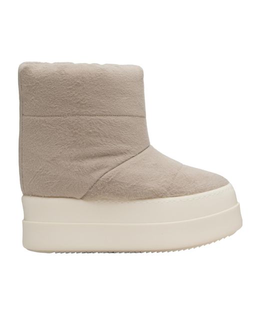 Rick Owens Natural Concordians Mega Bumper Low Lunar Ankle Boots