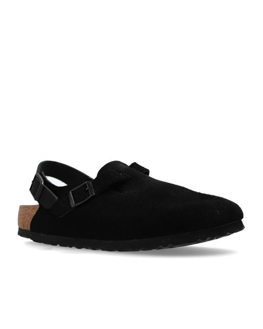 Birkenstock Black Tokio Almond Toe Slides