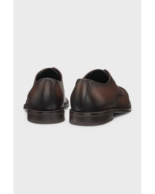 Boss Brown Boss Hubo Boss Almond Toe Lace-Up Shoes for men