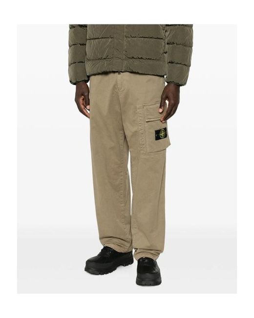 Stone Island Multicolor Elastic-Waist Casual Trousers for men