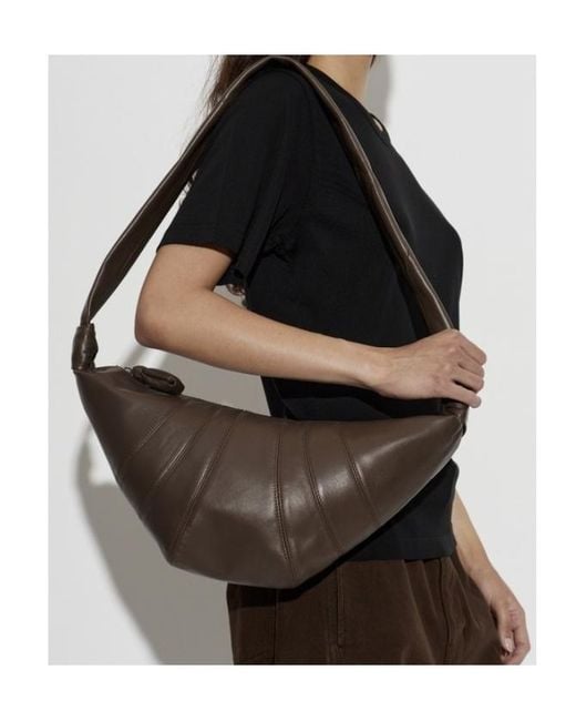 Lemaire Brown Croissant Medium Shoulder Bag for men