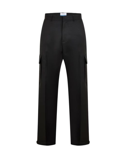 Off-White c/o Virgil Abloh Black Off Drill Cargo Sn99 for men