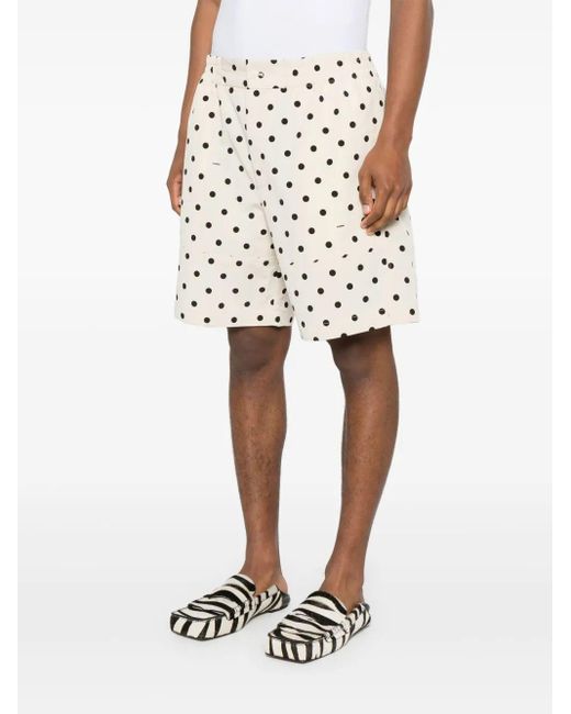 Jacquemus Natural Le Short Aloe Printed Shorts for men