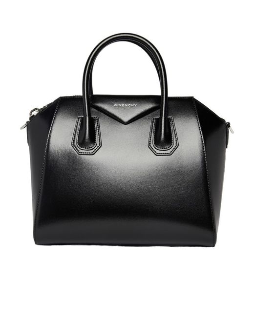Givenchy Black Antigona Logo Handbag