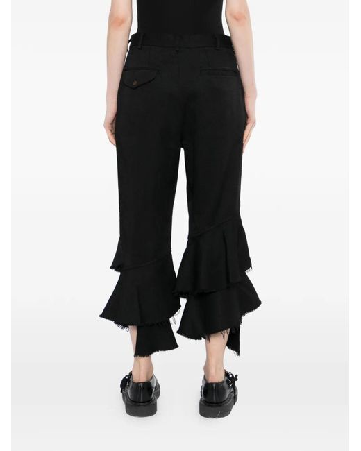 Comme des Garçons Black Casual Pants With Belt Loops