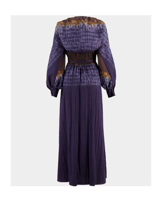 Altuzarra Purple Pleated Dress