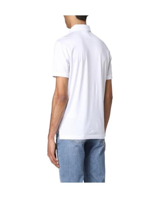 Emporio Armani White Asv Jersey Polo Shirt for men