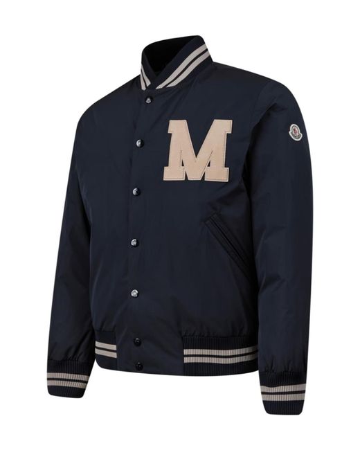 Moncler Blue Latelin Logo Down Jacket for men