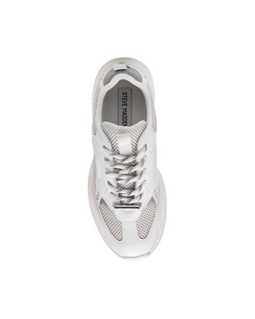 Steve Madden White Meshpanel Shoes