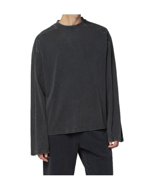 Entire studios Black Washed Long-Sleeve Top for men
